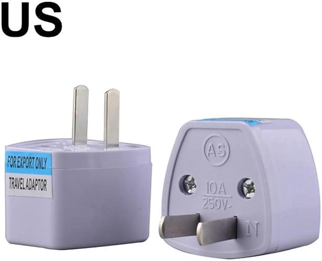 Alt view image 6 of 6 - Universal US/UK/AU/DE Plug Adapter USA To Euro Europe Travel Wall AC Power Charger Adapter Converter 2 Round Pin Socket (US)
(1pcs)