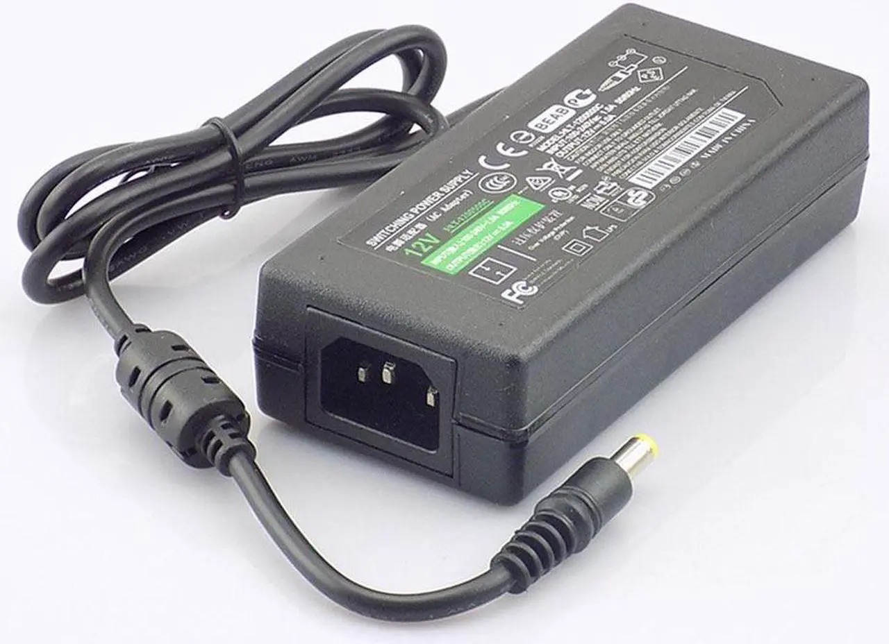 Alt view image 6 of 6 - DC 12V 5A Switch Power Supply Adapter Transformer 110V -240V for Camera CCTV DVR Surveillance LED Strip Light RGB 5050 L19 Plug type: US Plug