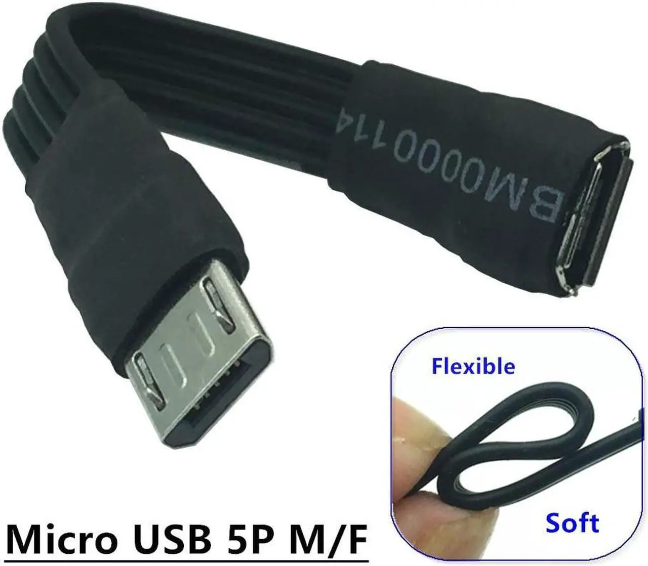 Main image of Super Soft Micro USB Extension Cable Female to Micro USB Male F/M Extension Extender Data Charging Soft OTG Cable 5cm 10cm 20cm(Custom-made)