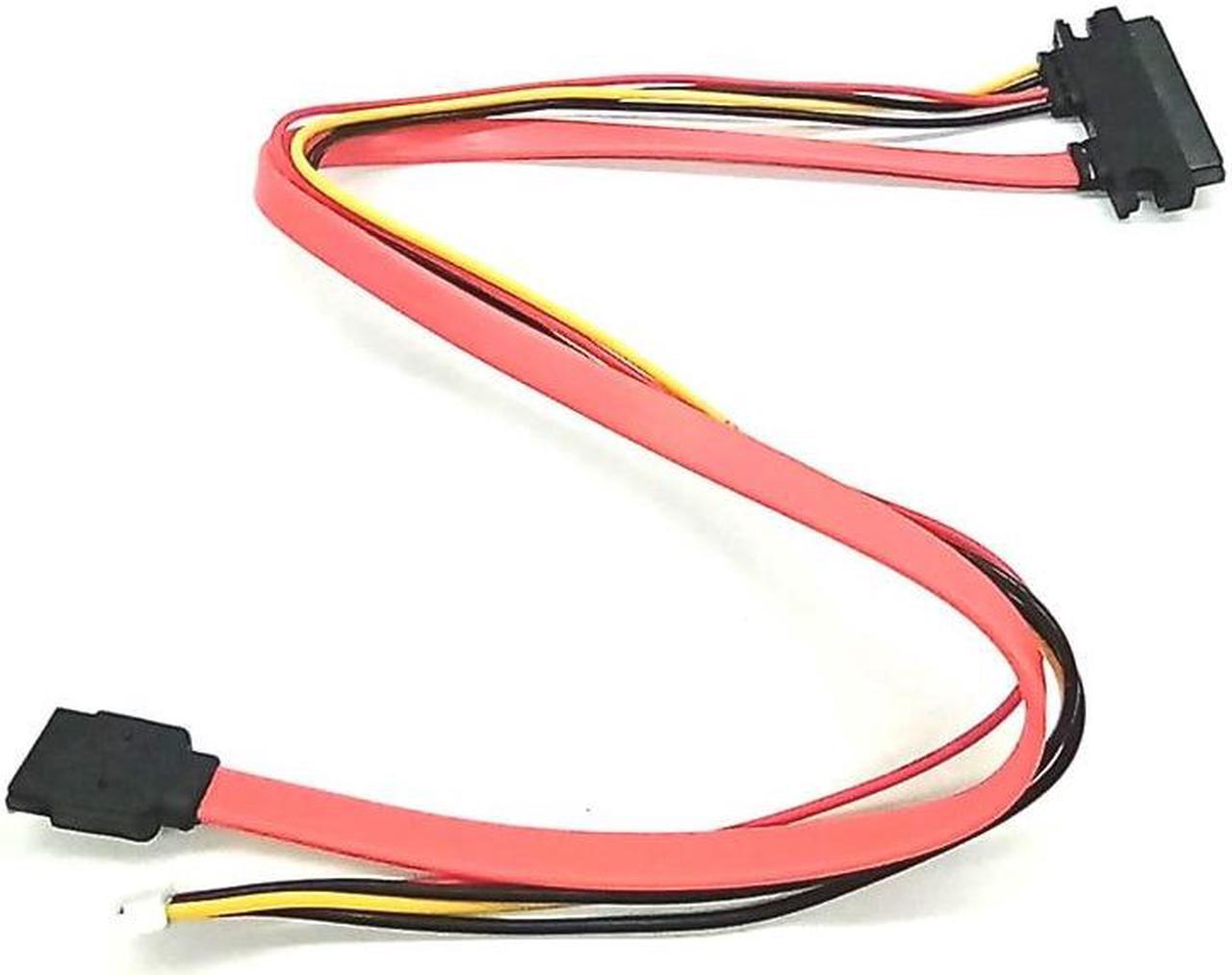 Alt view image 5 of 5 - SATA 7+15 To SATA 7pin Data Power Cable Integrated Line Small 4pin Reverse Bend PH2.0 Cable (0.4m)