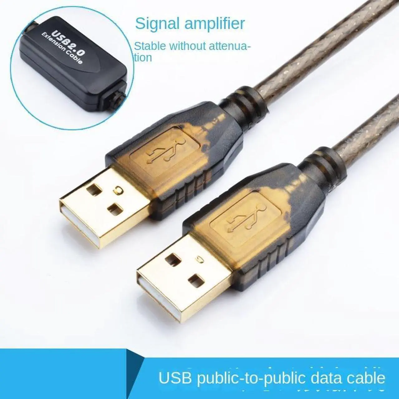 Alt view image 2 of 4 - 5m 10m 15m 20m USB Cable Male To Female USB 2.0 Extension Cable Extension Line Cable High Speed Wire Data Adapter Connector