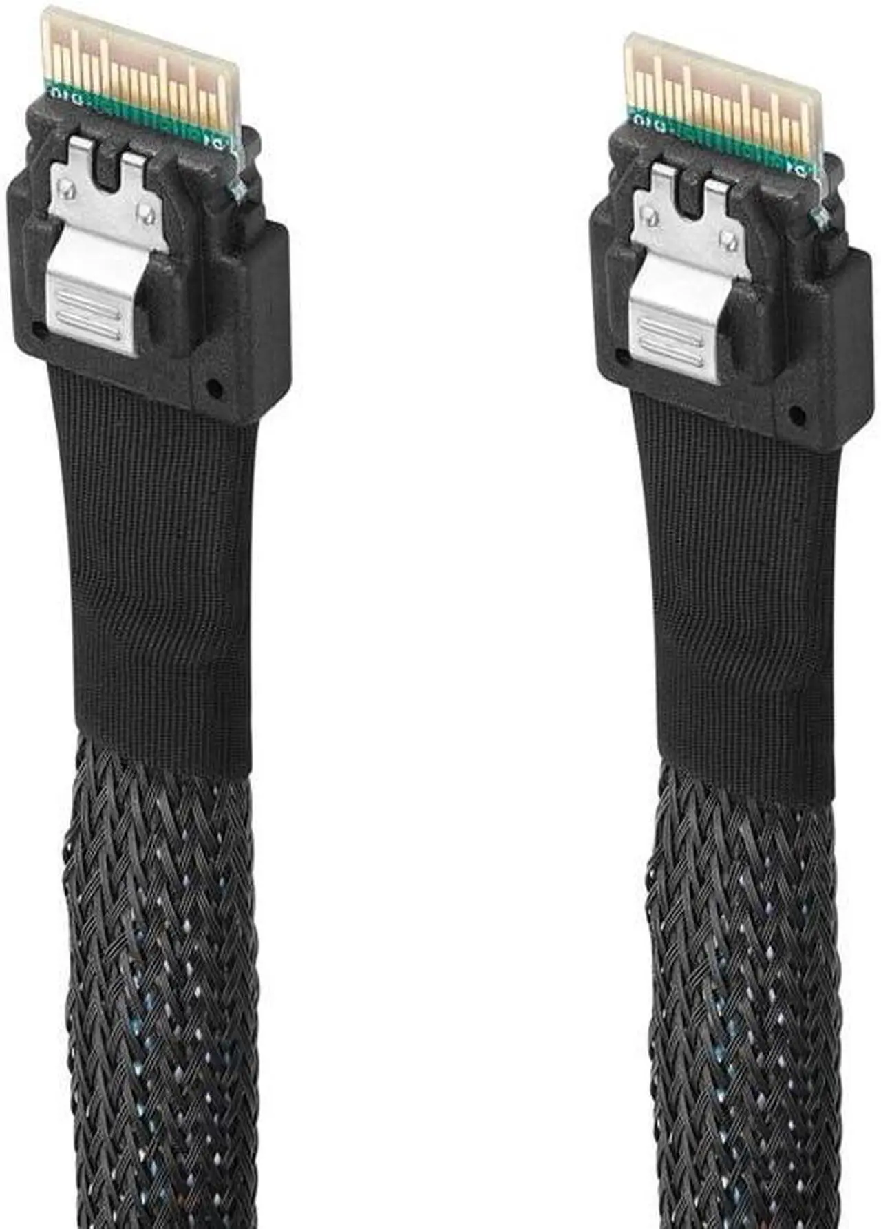 Alt view image 3 of 4 - 1M Internal Slim SAS SFF 8654 4i Male TO Slim SAS 8654 Male Extension cord Cable For Hard Disk Server Storage Array Computer(1m)