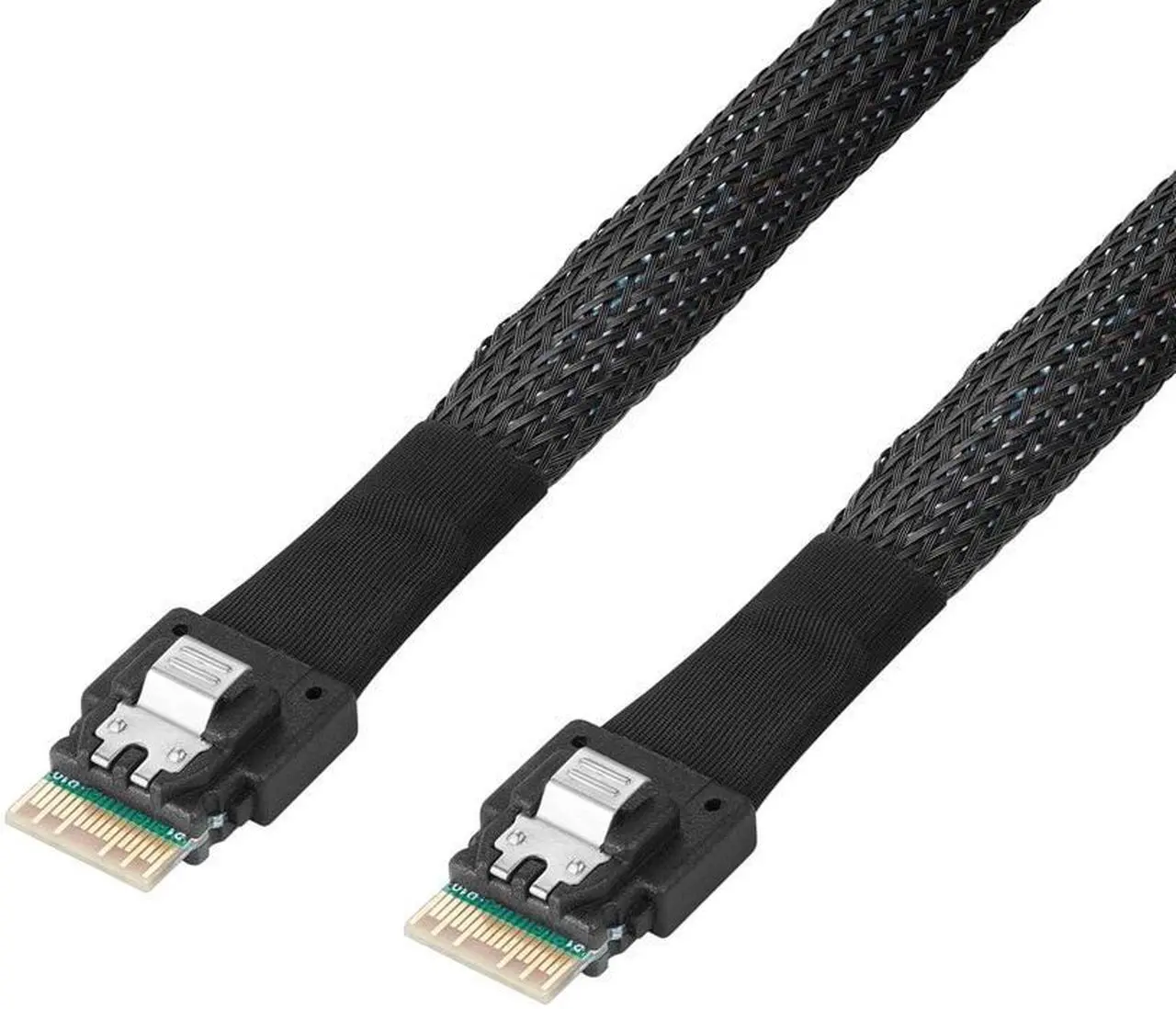 Main image of 1M Internal Slim SAS SFF 8654 4i Male TO Slim SAS 8654 Male Extension cord Cable For Hard Disk Server Storage Array Computer(1m)