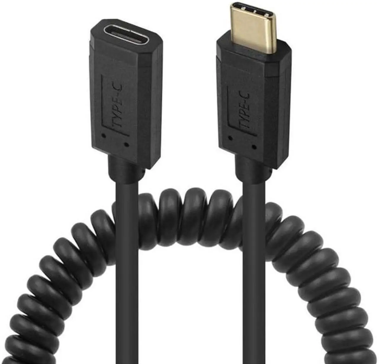 Alt view image 3 of 5 - Type C Male to Female Extend Cable USB-C Right Angled Stretch Cord 4K 60Hz 10Gbps Supercharge Cables(UP)
(0.5-1.3m)