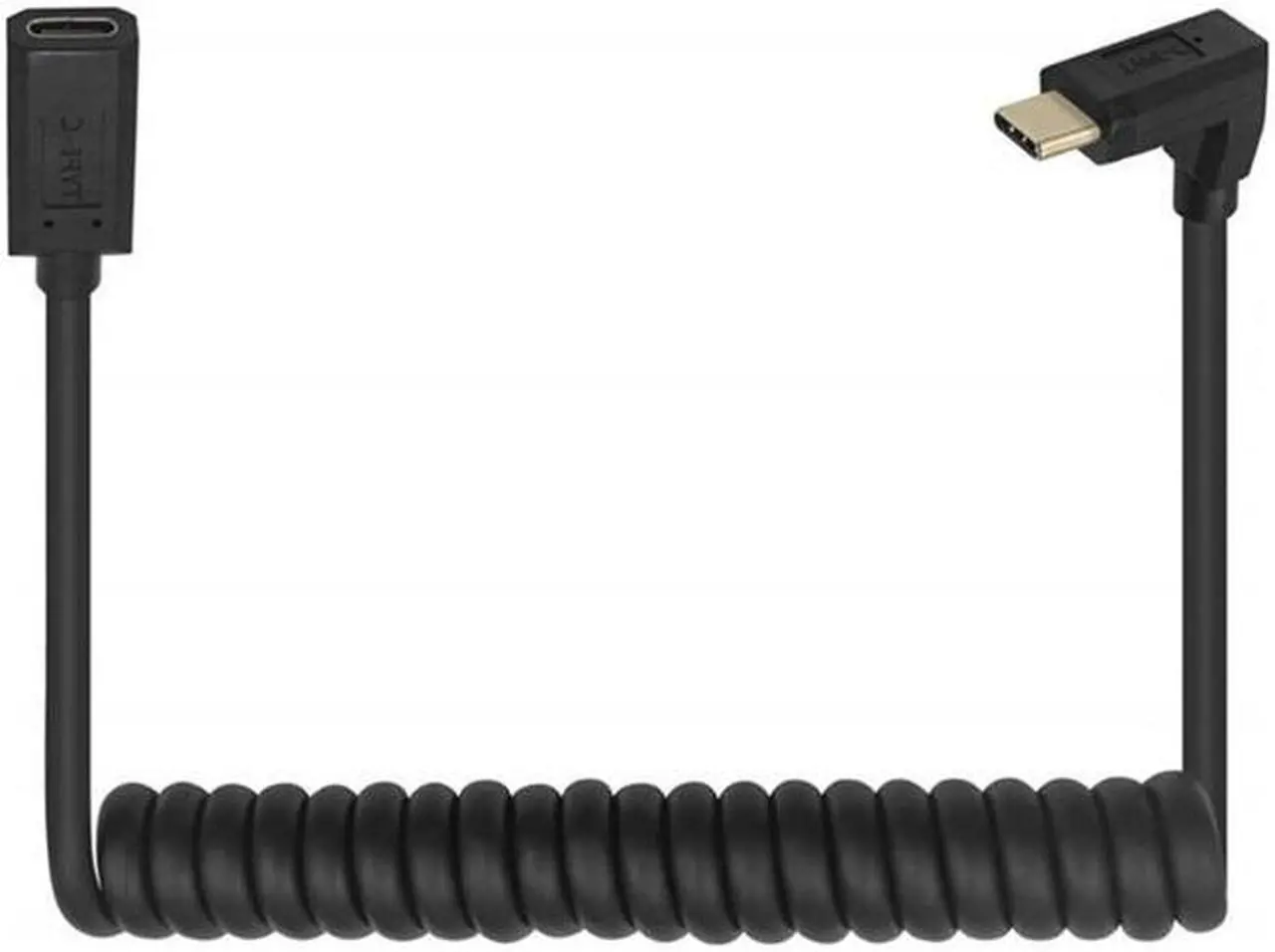 Alt view image 5 of 5 - Type C Male to Female Extend Cable USB-C Right Angled Stretch Cord 4K 60Hz 10Gbps Supercharge Cables(UP)
(0.5-1.3m)