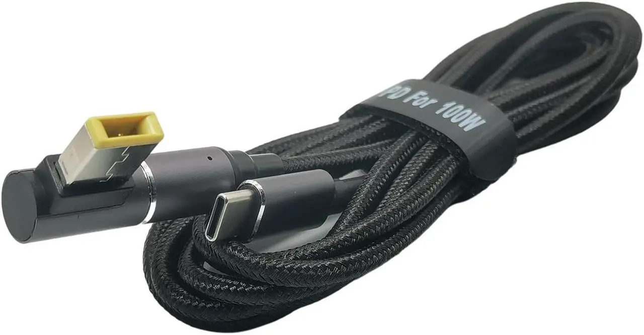 Alt view image 2 of 6 - 6FT 100W Magnetic USB C Charging DC 5.5*2.1mm to DC 3.5*1.35mm, 4.0*1.7mm, 4.5*3.0mm for Asus HP Lenovo Laptop Charger Connector(1.8M Type C Cable)