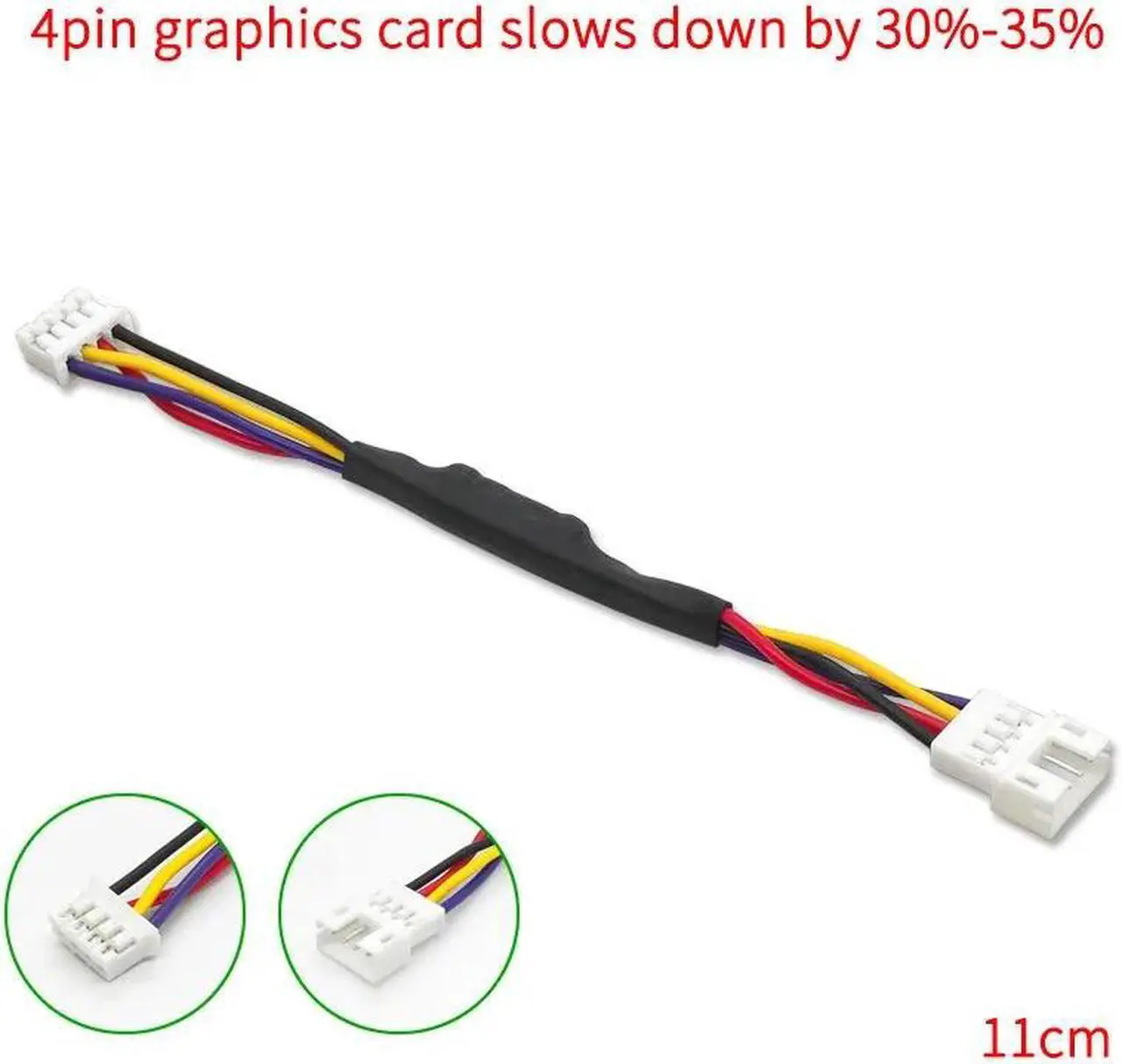 Main image of Computer chassis fan 4 pin speed line graphics card fan 2.5P speed 4PIN mute 4D3pin radiator