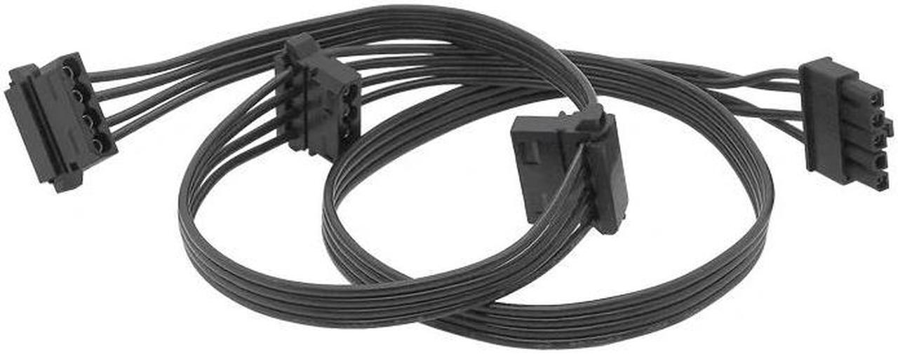 Alt view image 5 of 6 - For OCZ ZX Series 1250W 1000W 850W ZT 750W 650W 550W SATA Peripheral CPU 5pin to 3 X IDE 4pin Power Supply Cable
