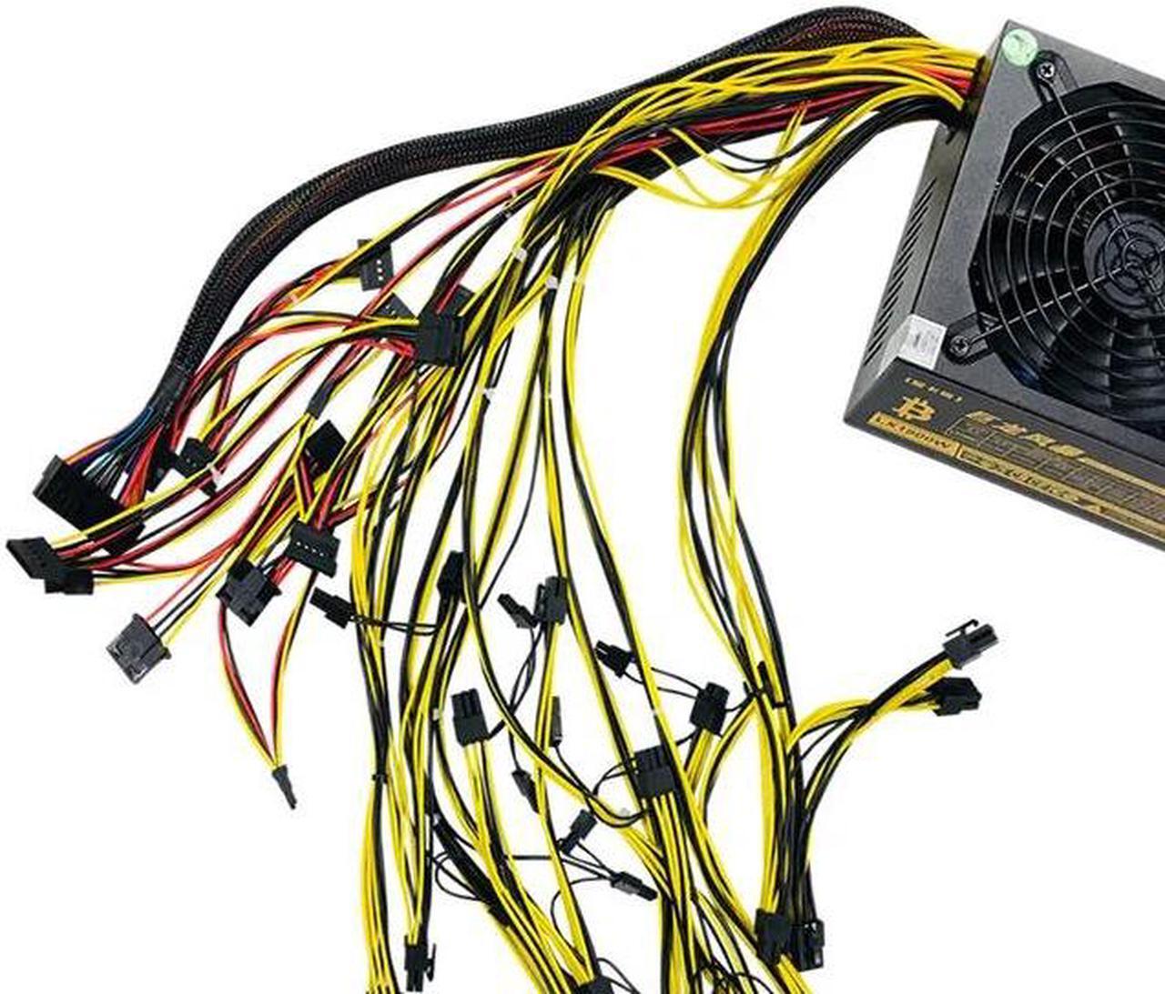 Alt view image 3 of 4 - 2000W PSU Bitmain Dragon Storm LX2000W Multiple Channel Server Power Supply 16*(6+2Pin) For GPU Mining Rig