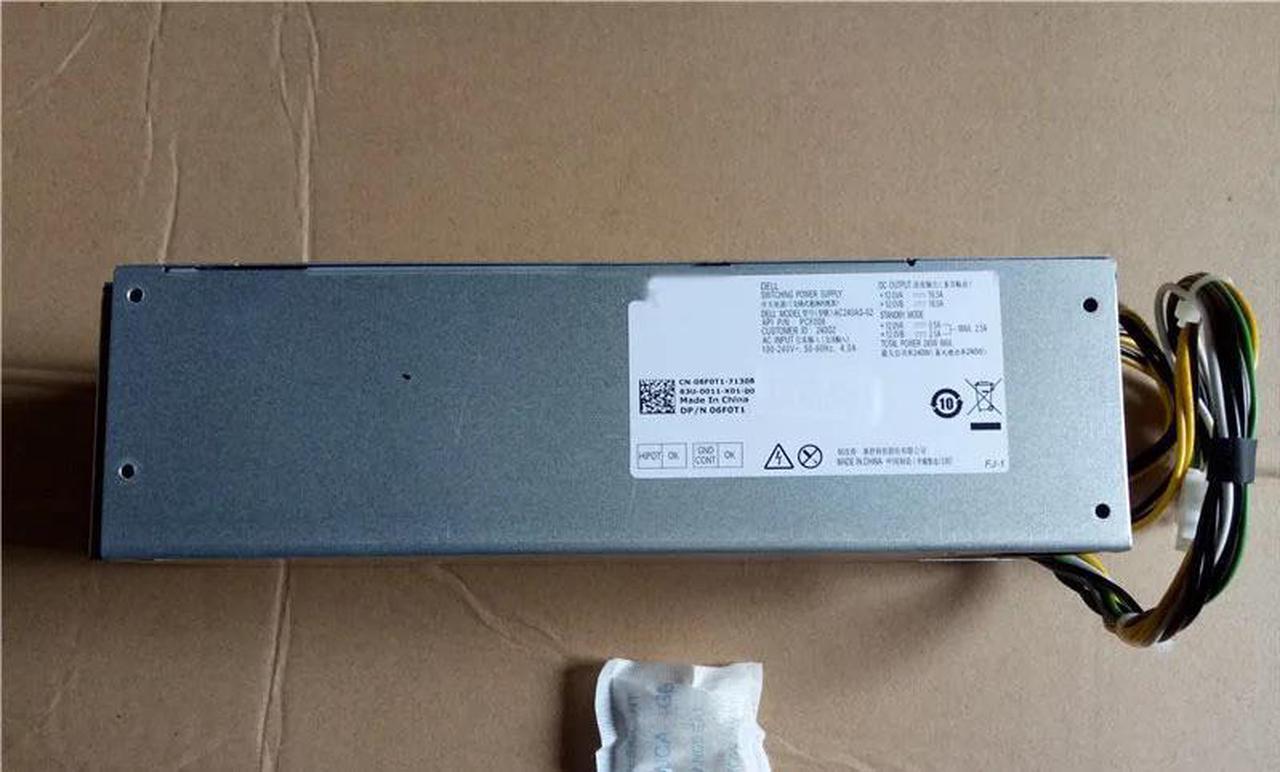 Alt view image 3 of 3 - F484X 4GJV9 6F0T1 D5PCJ R0NM7 6Pin 4Pin Power Supply For Optiplex 3050 5050 7050 MT 240W