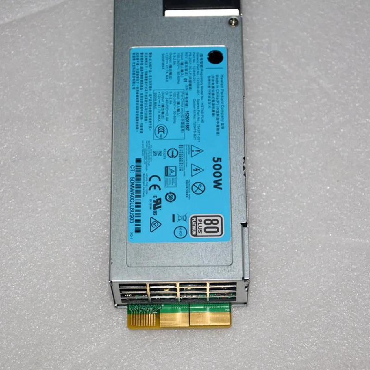 Alt view image 5 of 6 - 500W Flex Slot Power Supply For Proliant DL360 DL380 Gen9 G9 Platinum PSU DPS-500AB-13 A 720478-B21 754377-001 723595-101