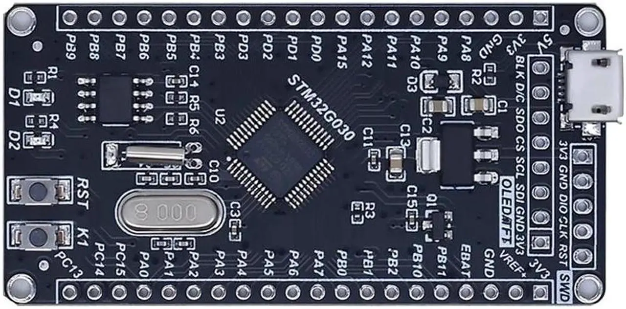 Alt view image 4 of 5 - STM32G030C8T6 STM32G030F6P6 mini system development board for STM32G030 STM32 microcontroller core learning(STM32G030C8T6)