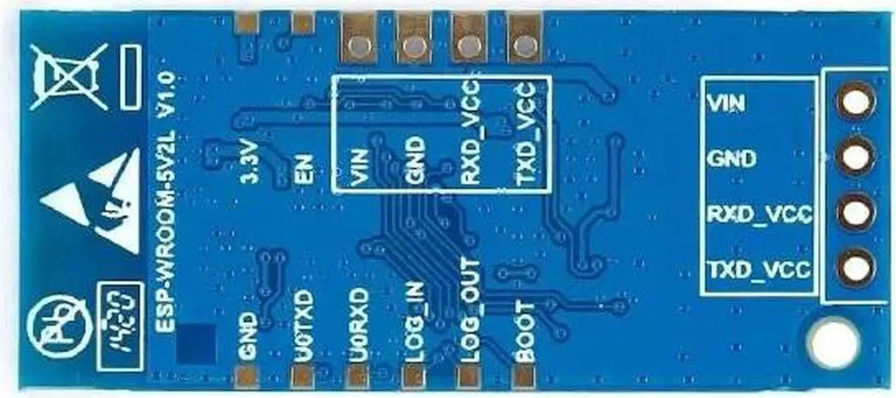 Alt view image 4 of 4 - WiFi Fi module single core microcontroller ESP-Wroom-5V2L wireless Internet of Things module ESP8266EX