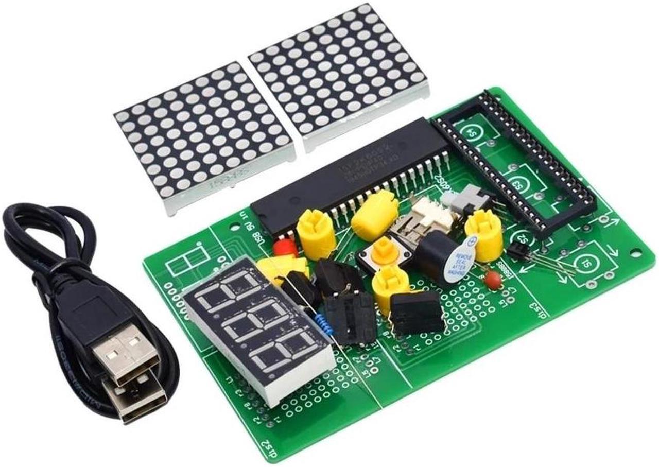 Alt view image 4 of 5 - DIY game board kit, microcontroller 51 chip, retro electronic welding exercise table, small manufacturer, student laboratory