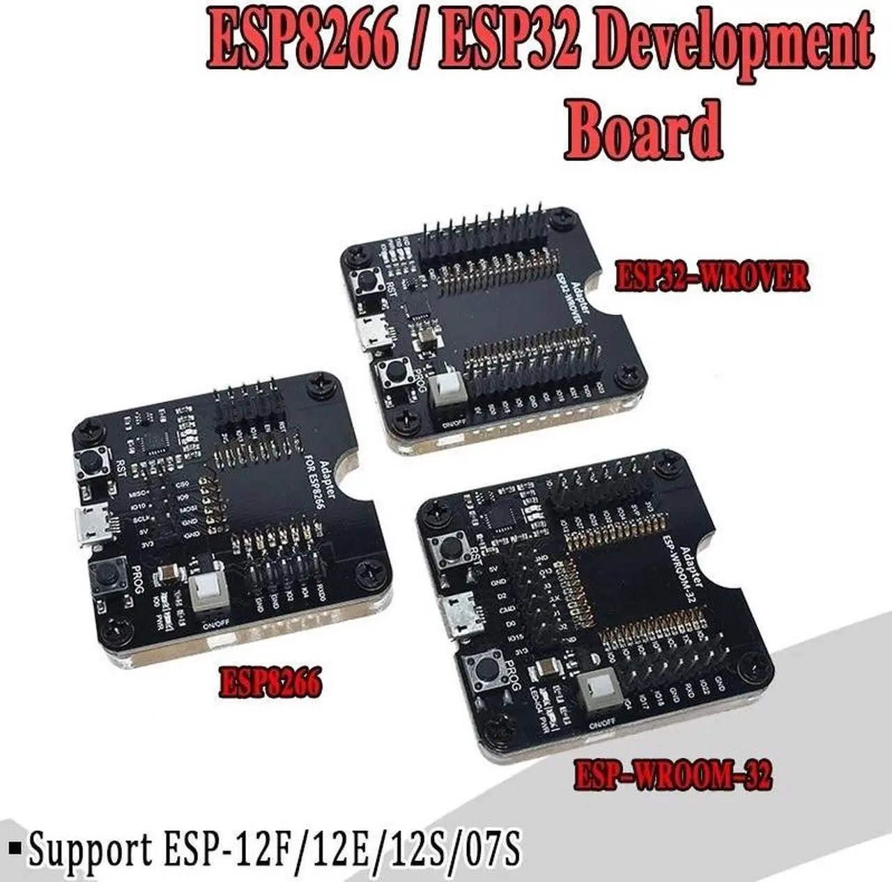 Alt view image 2 of 6 - ESP8266 ESP32 ESP-WROOM-32 ESP32-WROVER Development Board Test Burning Fixture Tool Downloader for ESP-12F ESP-07S ESP-12S(EPS8266)