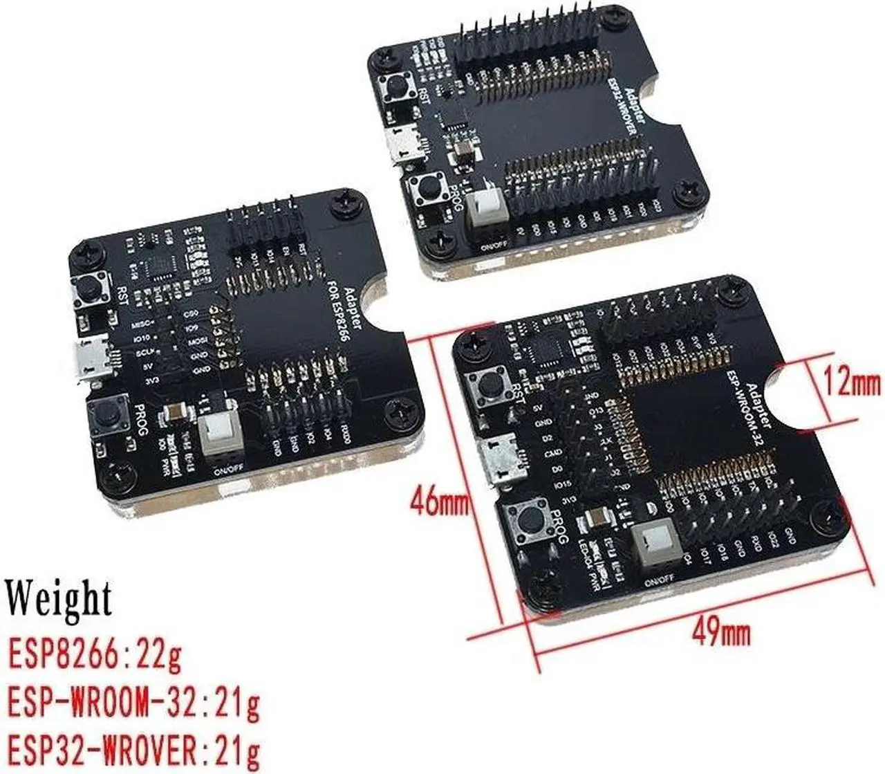 Alt view image 3 of 6 - ESP8266 ESP32 ESP-WROOM-32 ESP32-WROVER Development Board Test Burning Fixture Tool Downloader for ESP-12F ESP-07S ESP-12S(EPS8266)