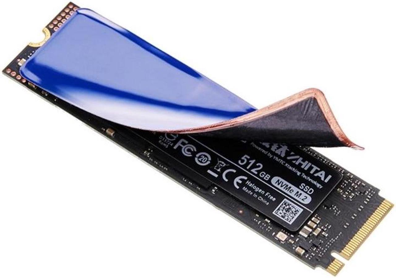 Alt view image 4 of 6 - NVMe M.2 SSD Heatsink Cover Thermal Shield Pure Copper Graphene Coating Plate Avoid Overheating and Cooling Radiator
