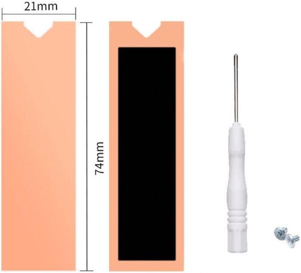Alt view image 6 of 6 - NVMe M.2 SSD Heatsink Cover Thermal Shield Pure Copper Graphene Coating Plate Avoid Overheating and Cooling Radiator