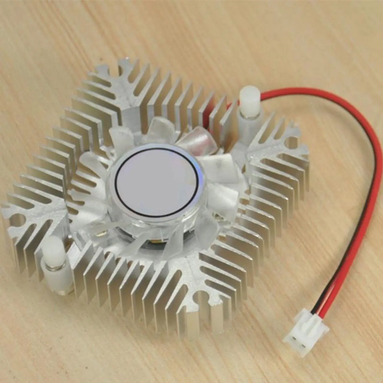 Alt view image 5 of 6 - 12V Graphics Heatsink Cooling Fan Radiator Cooler for IC computer Thermal 2.0Plug Computer Graphics Radiator Cooler (Gold)