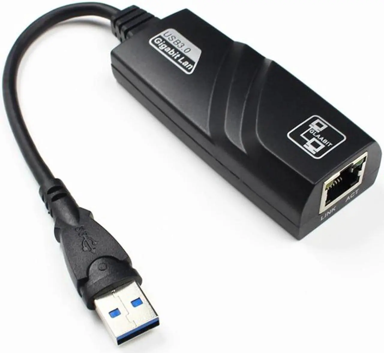 Alt view image 2 of 5 - Wired 10/100/1000Mbps  USB 3.0 to Gigabit Ethernet Adapter USB to RJ45 Network Card (10/100/1000) Mbps for Windows 10 PC