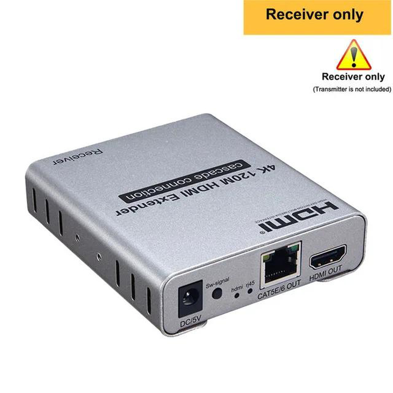 thumbnail image 2 of Qkens 4K 120M HDMI Extender Over CAT6/Cat5e - Cascade Connection Via RJ45 2 of 6