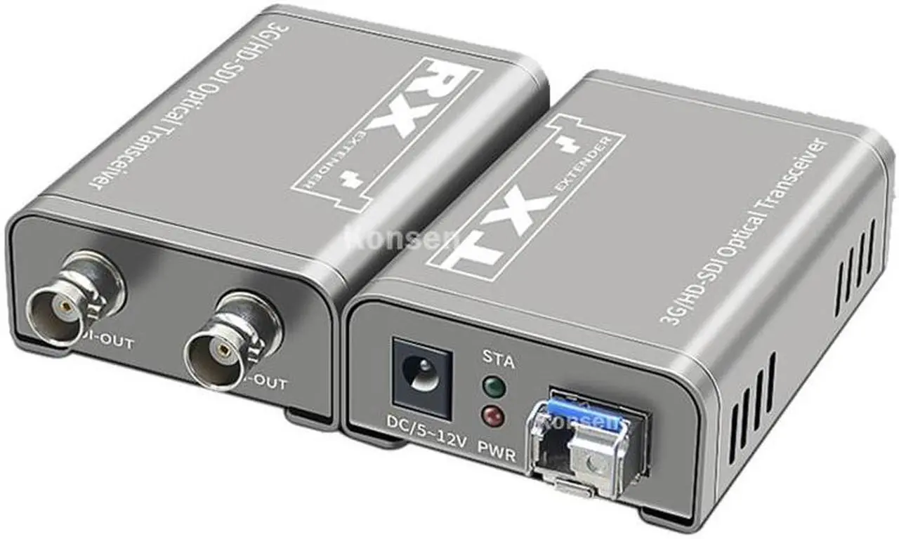 Main image of 3G SDI Fiber Extender over LC Fiber Optical cable to 20Km 1080P HD SDI Video Audio Fiber Extension Broadcast Level with LC SFP(With AU Plug)
(TX and RX)
