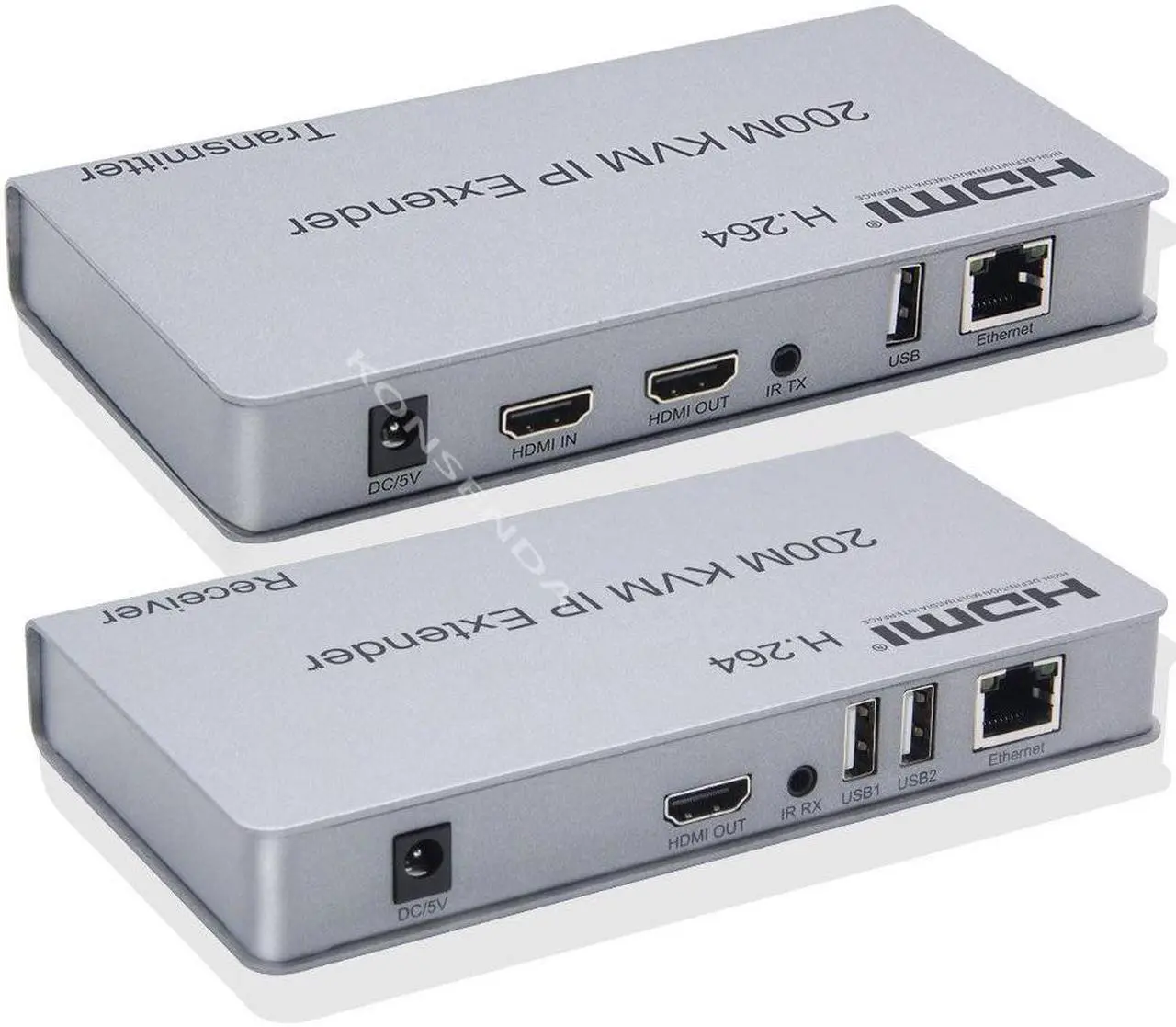 Alt view image 5 of 6 - (With AU Plug)(TX and RX)200M HDMI KVM Extender over IP/TCP CAT5e/6 1080P HDMI USB Extender Ethernet Transmitter by Network Switch Support Mouse Keyboard