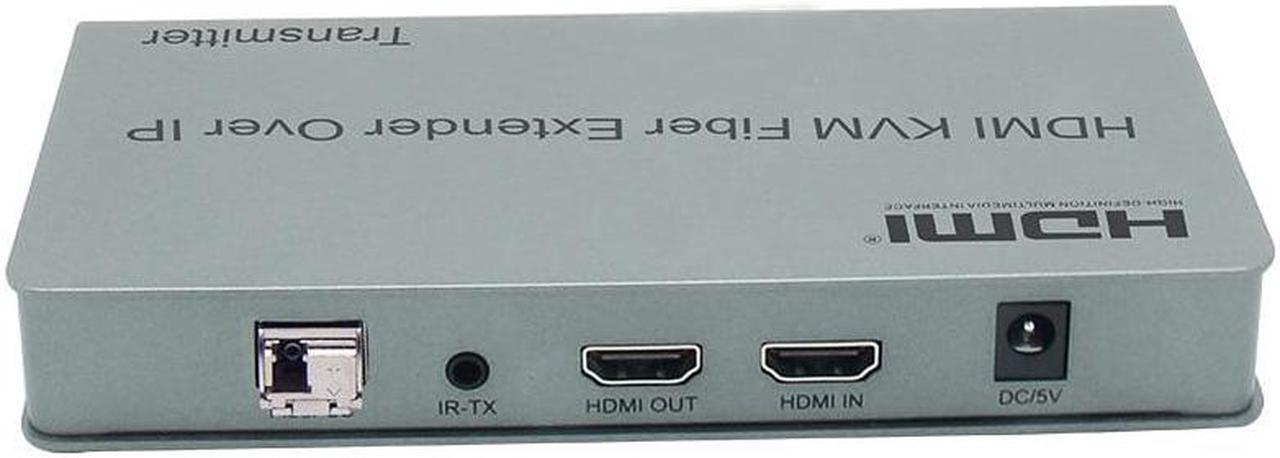 Alt view image 6 of 6 - 20Km HDMI KVM Fiber Optical Extender over IP via Single LC Fiber Cable 1080P HDMI USB Fiber Extender Support USB Keyboard Mouse(EU Plug)
(Only one RX)