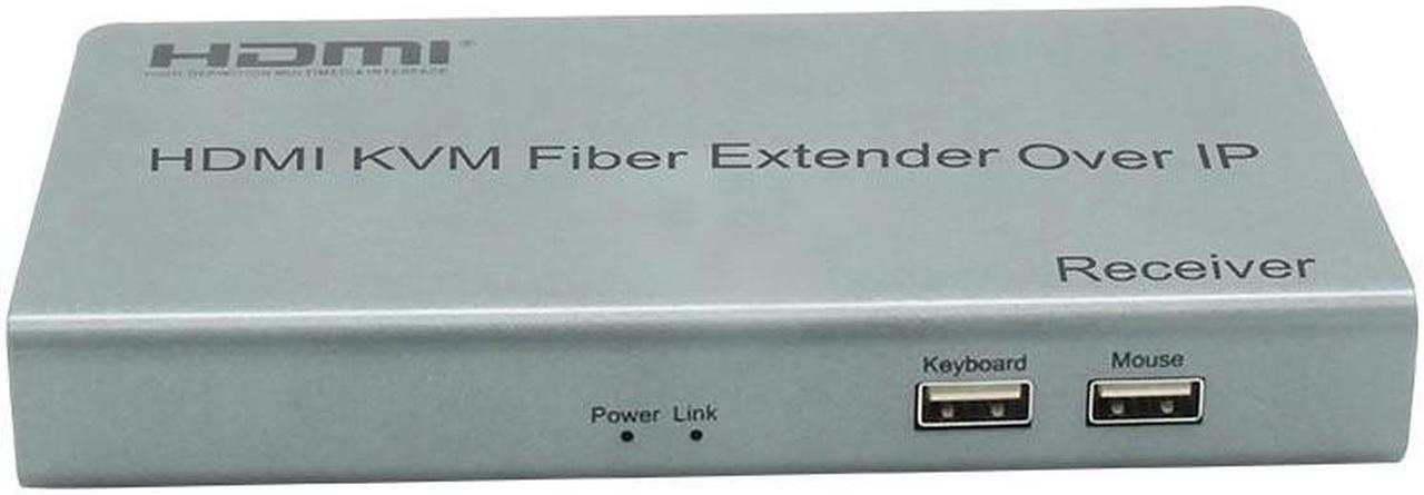 Main image of 20Km HDMI KVM Fiber Optical Extender over IP via Single LC Fiber Cable 1080P HDMI USB Fiber Extender Support USB Keyboard Mouse(EU Plug)
(Only one RX)