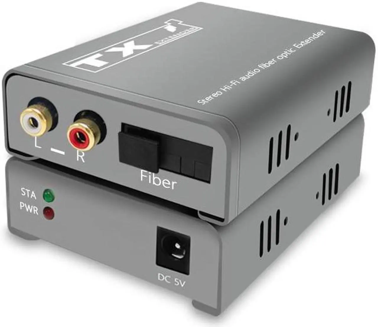 Alt view image 6 of 6 - RCA Audio Fiber Optical Extender over SC fiber cable Cable to 20Km Broadcast Grade RCA Fiber Extension Transceiver for TV System(With EU Plug)