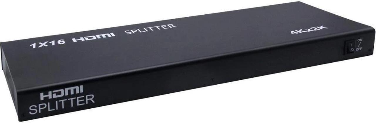 Alt view image 6 of 6 - 4K HDMI Splitter 1x16 HDMI Video Distributor 1 in 16 out Multi-screen Display Screen Mirror Splitter for PS4 XBOX PC Monitor TV(with US Plug)