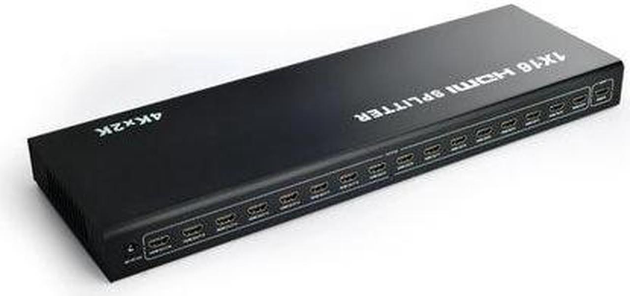 Alt view image 5 of 6 - 4K HDMI Splitter 1x16 HDMI Video Distributor 1 in 16 out Multi-screen Display Screen Mirror Splitter for PS4 XBOX PC Monitor TV(with US Plug)