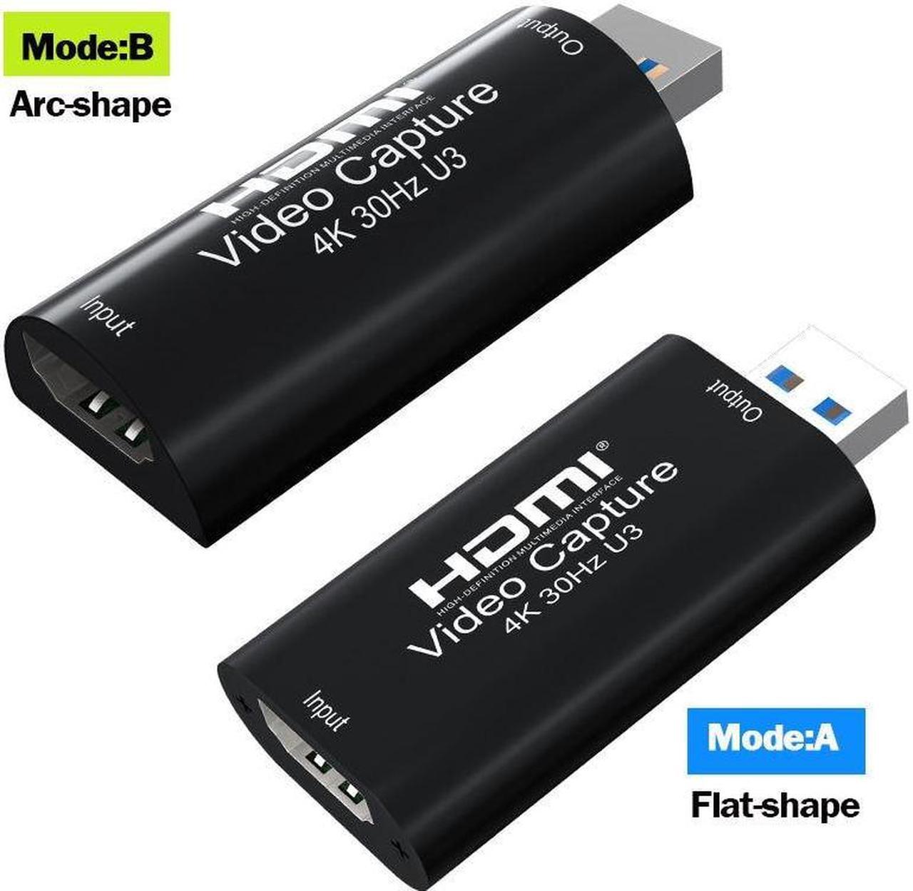 Alt view image 6 of 6 - 4K HDMI Video Capture Card MS2130 True USB 3.0 Game Recording Box 1080p 60fps Live Streaming for PS4 Ps5 Switch Camera Laptop PC(Mode B)