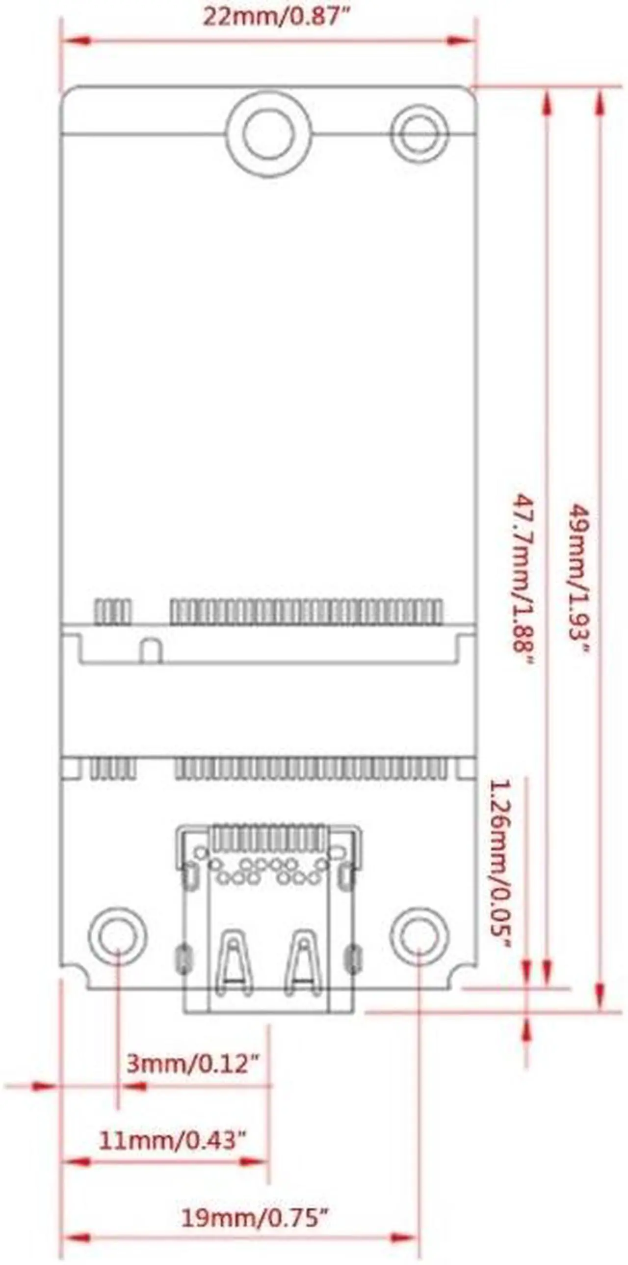 Alt view image 6 of 6 - NVME to USB 3.1 Type-C Adapter M2 NVME SSD Adapter JMS583 10Gbps .2 to USB 3.1 Support m2 nvme SSD 2230/42/60/80 Dropship