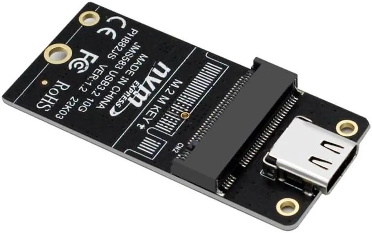Alt view image 5 of 6 - NVME to USB 3.1 Type-C Adapter M2 NVME SSD Adapter JMS583 10Gbps .2 to USB 3.1 Support m2 nvme SSD 2230/42/60/80 Dropship
