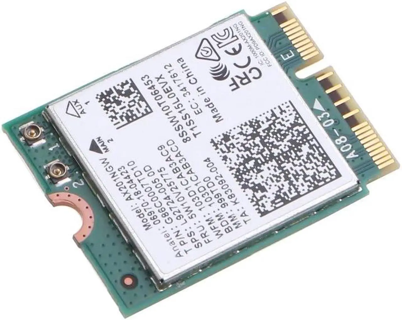 Alt view image 5 of 6 - WiFi Key E M.2 CNVio2 Desktop Adapter BT 5.0 Wireless 802.11ax 2.4G/5G/ Support MU-MIMO AX201NGW Gigabit Network Card Dropship