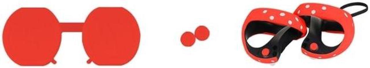 Main image of Silicone Controller Grip Cover Rocker Caps for PS VR2 Handle Protective Cover Anti-dirt Controller Cover Lens Skin Cover(red)