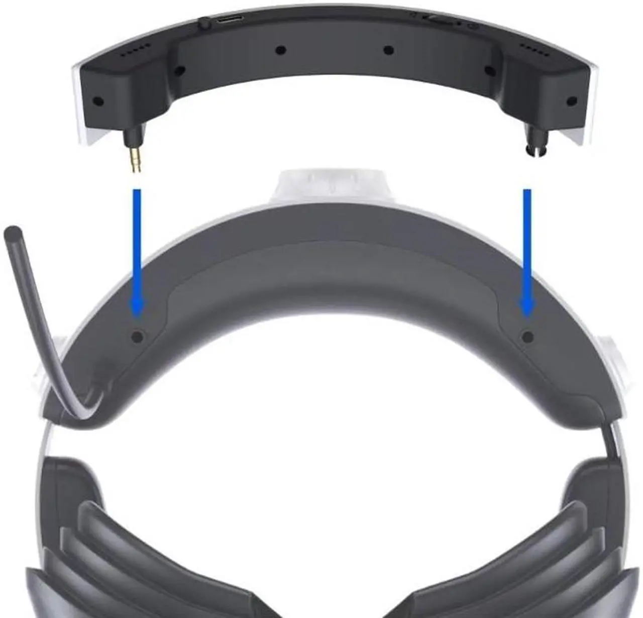 Alt view image 5 of 6 - Headset Stereo External Amplifier Loudspeaker for PS VR2 Headset Mini Speaker Low Power Consumption Mini Speaker