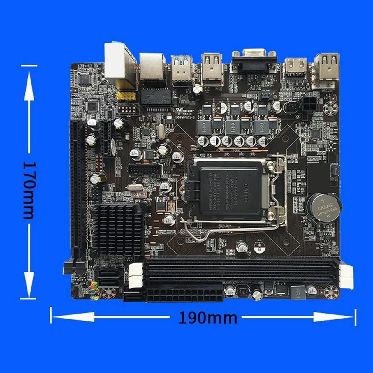 Alt view image 5 of 6 - B75 Motherboard+G860 CPU+SATA Cable+Switch Cable+Baffle LGA1155 DDR3 for 2X8G for I3 I5 I7 Series Pentium Celeron CPU