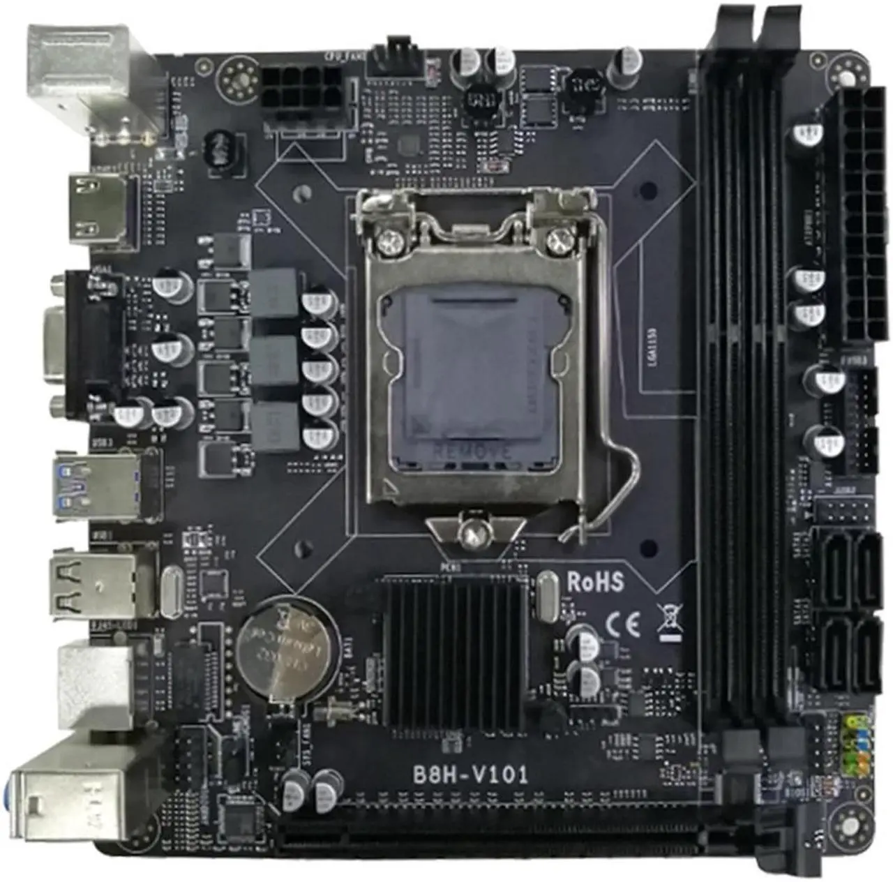 Main image of B85 Desktop Computer Motherboard LGA1150 DDR3X2 16GB 240PIN ECC RAM Slot VGA+HD PCIE X16 Supporting I7/I5/I3/E3 CPU