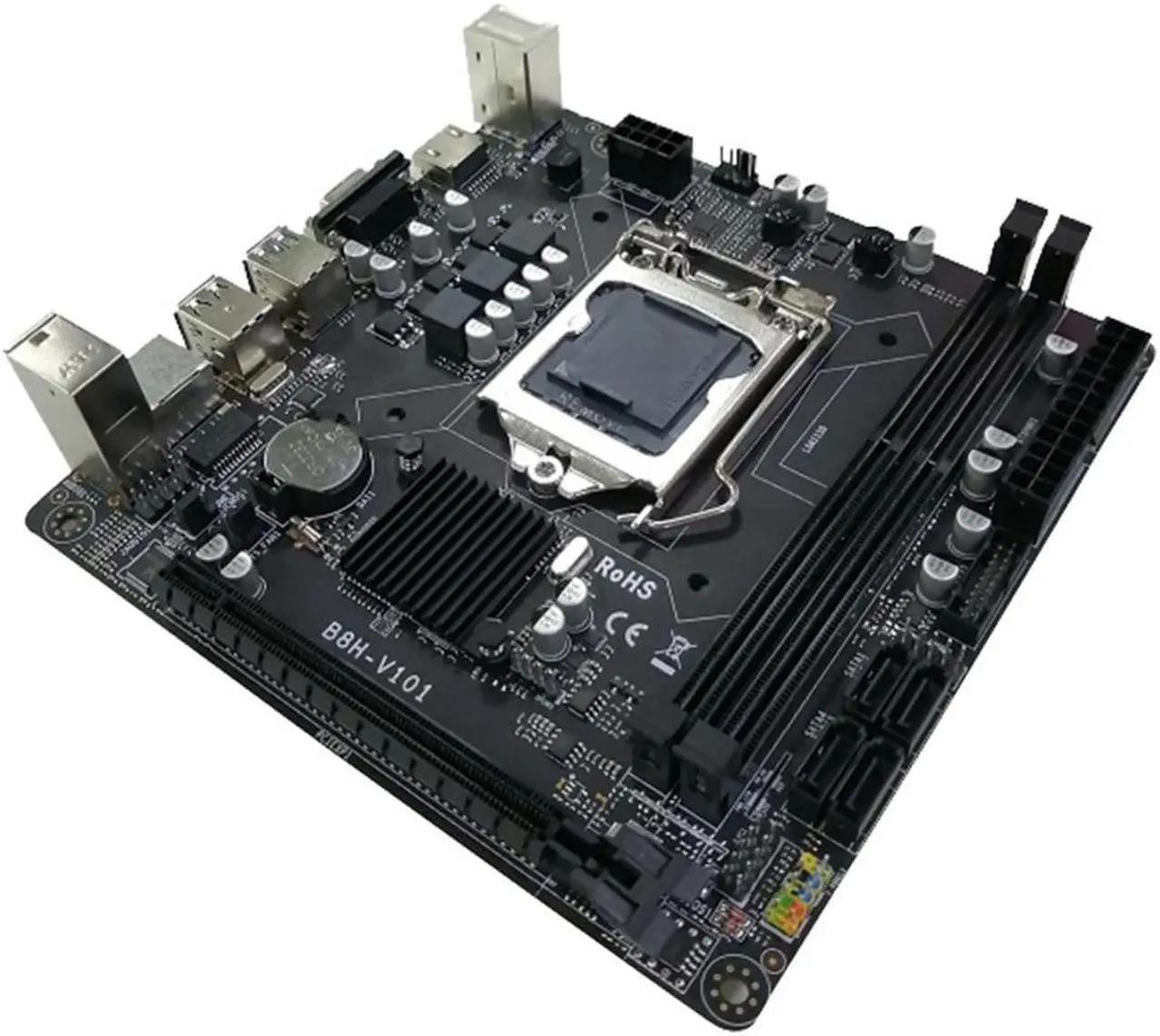 Alt view image 2 of 6 - B85 Desktop Computer Motherboard LGA1150 DDR3X2 16GB 240PIN ECC RAM Slot VGA+HD PCIE X16 Supporting I7/I5/I3/E3 CPU
