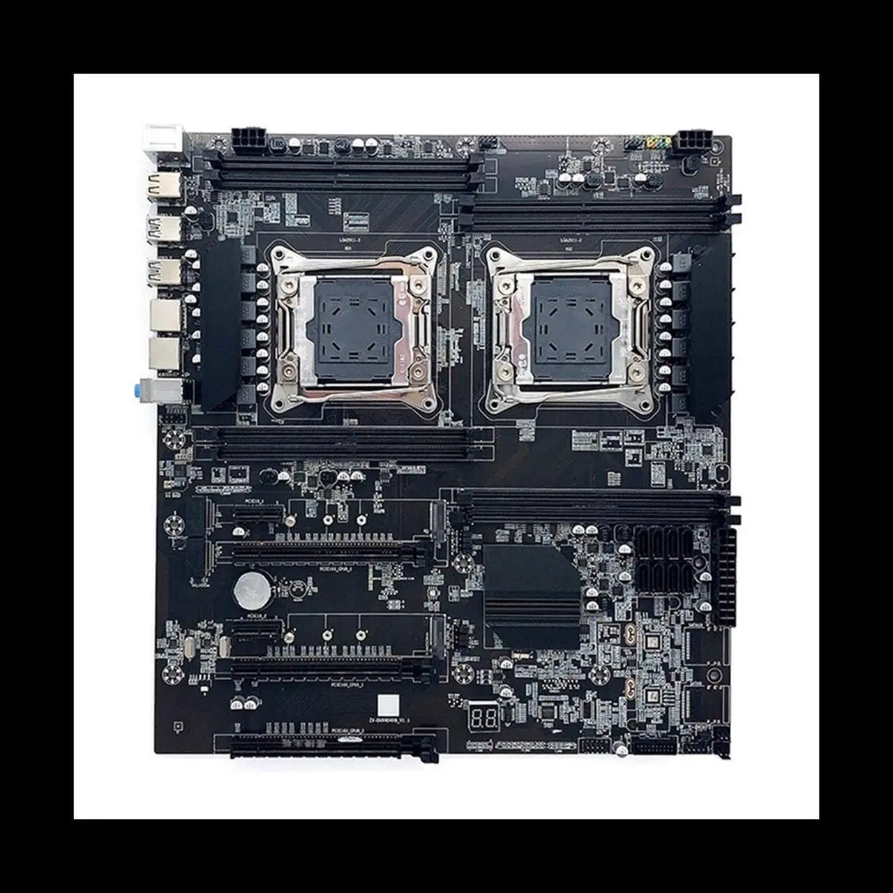 Alt view image 2 of 6 - X99 Dual CPU Motherboard+2XE5 2630 V3 CPU+DDR4 4G RECC RAM+SATA Cable+Thermal Pad LGA 2011 PCI-E16X 8XDDR4 Slot X99 X8