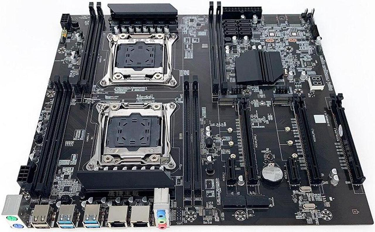 Alt view image 2 of 6 - X99 Dual-Socket Motherboard+2XE5-2620 V4 CPU+2XThermal Pad LGA2011-3 8XDDR4 ECC RAM Slot PCIE X16 Server PC Motherboard