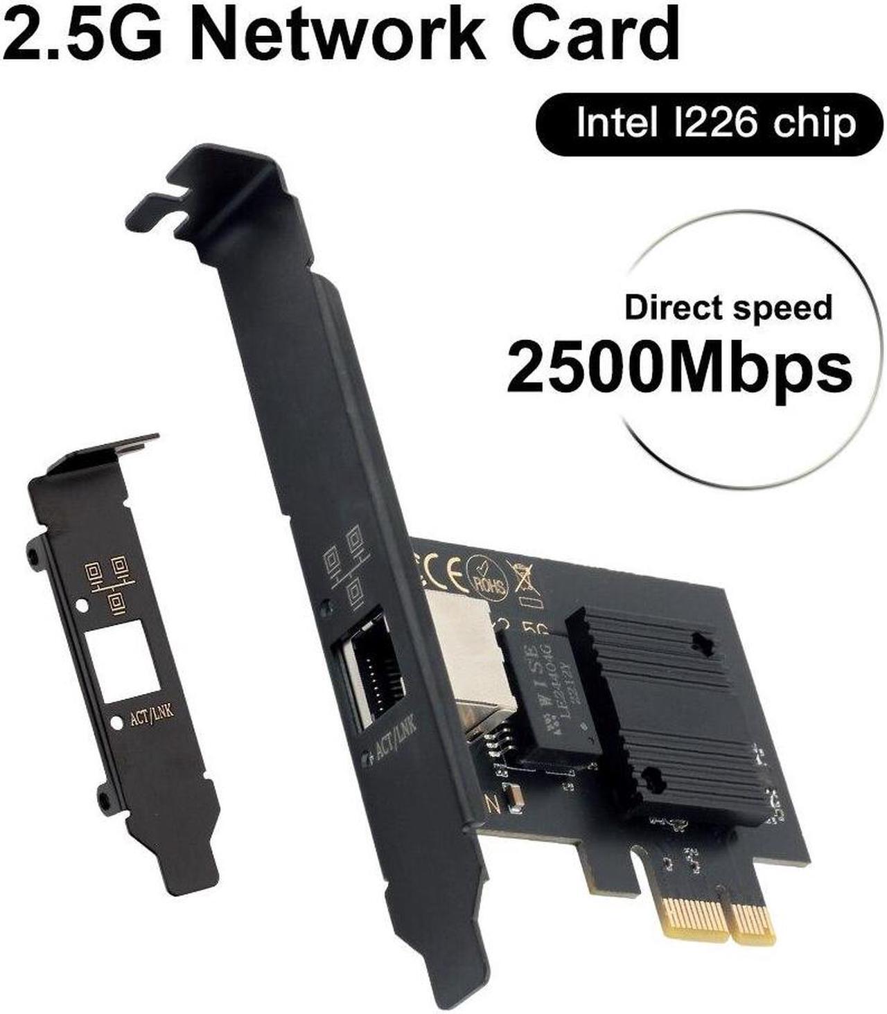 Main image of 2.5G PCI-E To RJ45 Network Card I-ntel I226 Gigabit Ethernet PCI Express Adapter 100/1000M/2500M RJ45 LAN PCIe Adapter For PC
