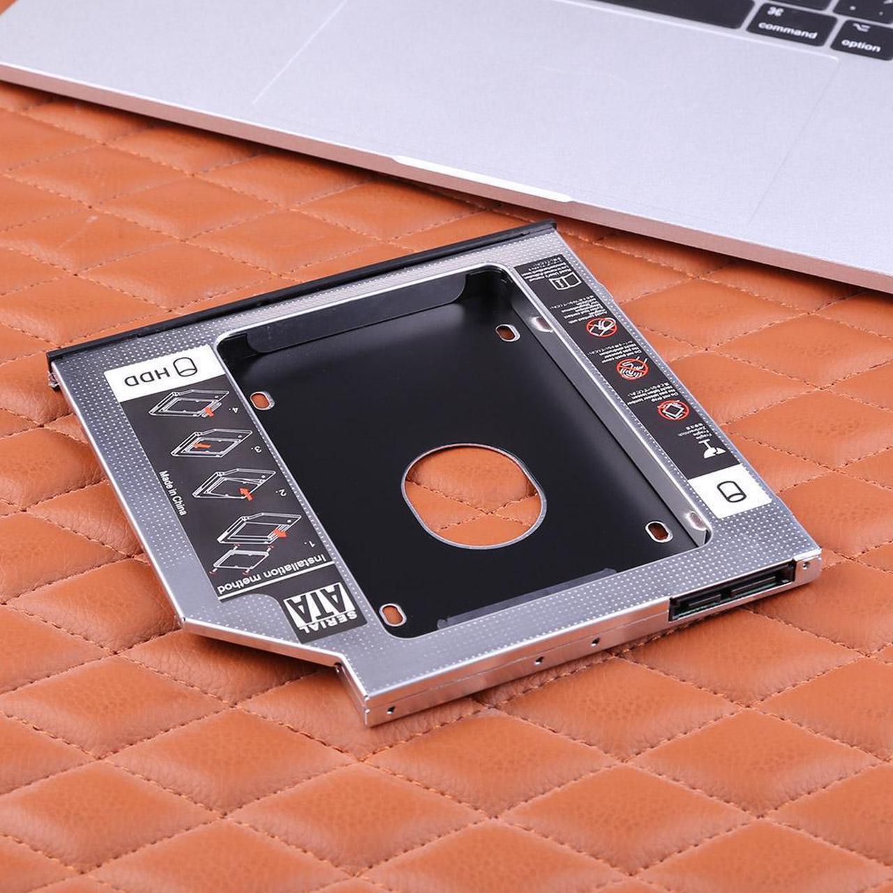 Alt view image 4 of 6 - Universal 2nd SATA To SATA HDD Caddy 9mm For Notebook ODD Optibay For 9mm Nclosure Bay SSD Case Hard Disk Drive