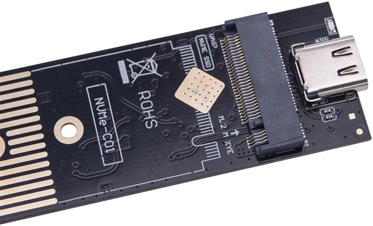 Alt view image 5 of 6 - M.2 To USB3.1 Gen2 Converter Card PCL-E Solid State Disk Adapter 6/10Gbps Hard Drive Disk Converter Supports 2230 2242 2260 2280(C female port)
