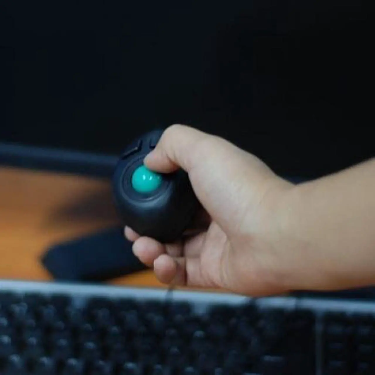 Alt view image 2 of 6 - BSBL Portable Finger Hand Held 4D Usb Mini Trackball Mouse