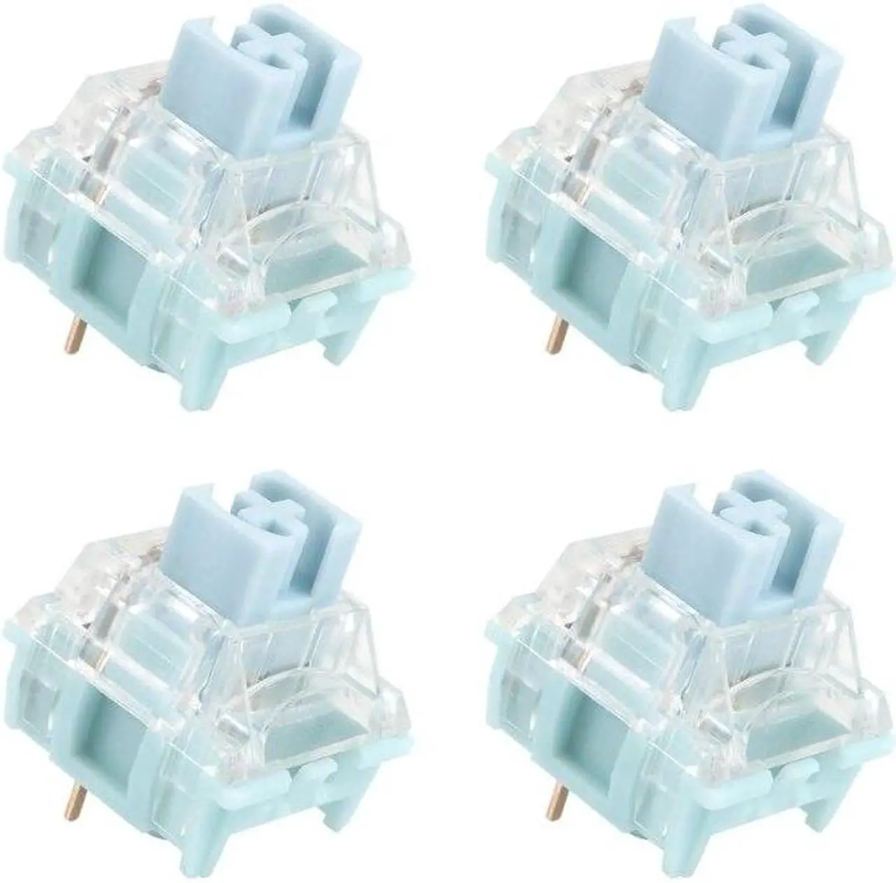 Main image of TTC Silent Bluish White Switch 3 Pins 42g for Mechanical Keyboard Tactile Switch(4)
