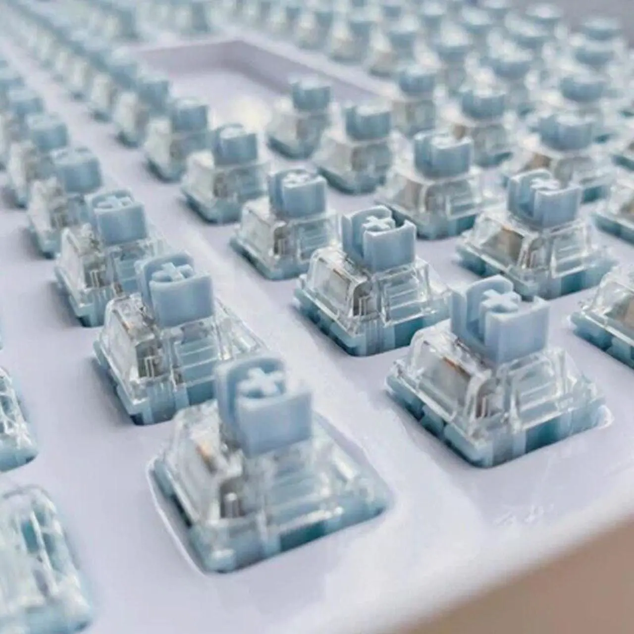 Alt view image 3 of 6 - TTC Silent Bluish White Switch 3 Pins 42g for Mechanical Keyboard Tactile Switch(4)