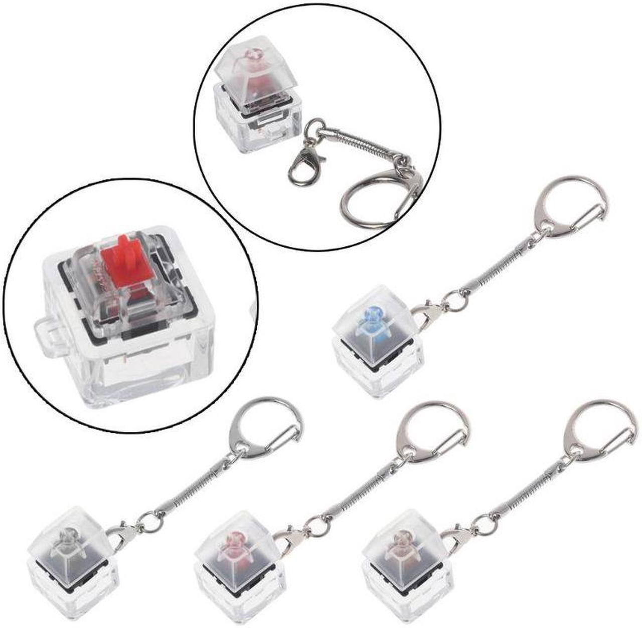 Alt view image 5 of 6 - MX Switch Tester Switch Sampler Mechanical Keyboards 1-Key Switch Testing Tool Translucent Switch Keychain(Red)